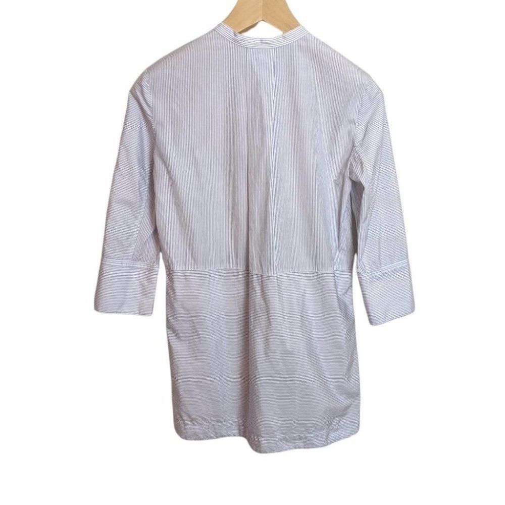 Vince Striped Tunic Popover Blouse - Picture 4 of 5